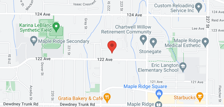 map of 316 22255 122ND AVENUE